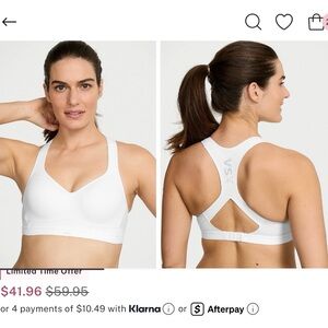 Vessi White Racerback Molded Sports Bra